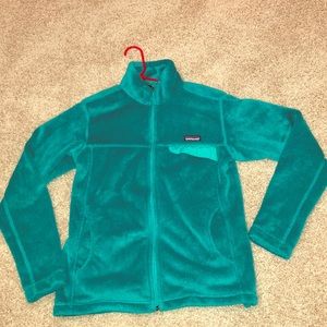 Blue-Green Patagonia Zip-up Jacket